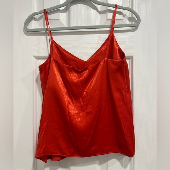 COS Red Orange Silky Cami Top- Size 2 - Picture 10 of 11